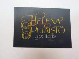 Ex Libris Helena Petäistö (Hannu Paalasmaa) -kirjanomistajamerkki