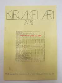 Tyrvään Kirjakauppa - Kirjakellari -myyntiluettelo nr 1975 -kirjojen postimyyntiluettelo