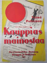 Kauppias mainostaa