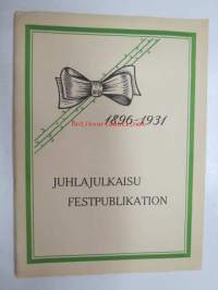 Valkonauhaliike 1896-1931 Juhlajulkaisu / Festpublikation - Piirteitä Suomen Valkonauhaliikkeen synnystä ja kehityksestä v. 1896-1931 (raittiusliike,