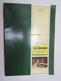 Finnsa Katalog 1981-1982 - das Besondere für Sauna, Massage, Fitness -saksalainen saunojen ja saunatarvikkeiden luettelo, Finnjet-mainos