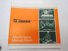 Finnsa Katalog - das Besondere für Sauna, Massage, Fitness -saksalainen saunojen ja saunatarvikkeiden luettelo