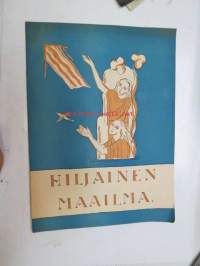 Hiljainen maailma 1936 nr 1 - Kuurojen ja heidän ystäviensä lehti, sis. mm. seur. artikkelit; Turun Kuuromykkäinyhdistyksen 50-vuotisjuhla, Piirteitä