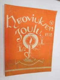 Neovius 1931 nr 8 - Neoviuksen joulu - Suomen kone- ja kankaankutojien sekä langankäyttäjien äänenkannattaja -koneita ja tarvikkeita myyvän yrityksen asiakaslehti