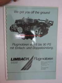 Limbach Flugmotoren von 6 bis 90 PS mit Einfach- und Doppelzündung - We get you off the ground -lentokonemoottorien esitekirja