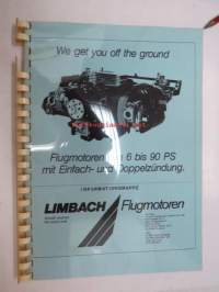 Limbach Flugmotoren von 6 bis 90 PS mit Einfach- und Doppelzündung - We get you off the ground -lentokonemoottorien esitekirja