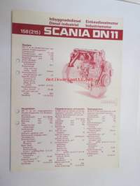 Scania DN11 158 (215) Inbyggnadsdiesel / Einbaudieselmotor / Diesel industriel / Industriemotor -tekniset tiedot / myyntiesite