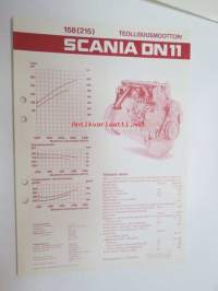 Scania 158 (215) teollisuusmoottori -tekniset tiedot / myyntiesite