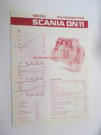 Scania DN 11 158 (215) teollisuusmoottori -tekniset tiedot / myyntiesite