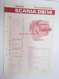 Scania DSI 14 322 (438) teollisuusmoottori -tekniset tiedot / myyntiesite