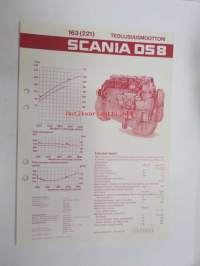 Scania DN 8 123 (167) teollisuusmoottori -tekniset tiedot / myyntiesite