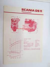 Scania DS 11  Yleismoottori -tekniset tiedot / myyntiesite