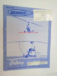 Bensen descriptive catalog airplanes / accessories -brochure -myyntiesite
