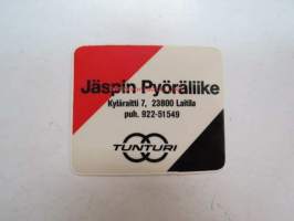 Jäspin pyöräliike - Laitila - Tunturi -tarra