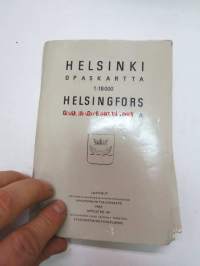 Helsinki opaskartta 1:18 000 Helsingfors guidekarta 1965