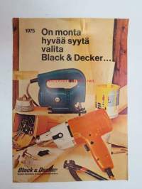 Black & Decker käsityökalut 1975 -myyntiesite