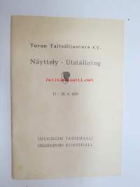 Turun Taiteilijaseura - Näyttely - Utstallning 11-28.4.1957 Helsingin Taidehalli / Helsingfors Konstahall -näyttelyluettelo