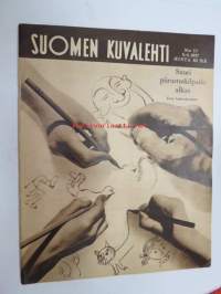Suomen Kuvalehti 1957 nr 23, ilmestynyt 8.6.1957, sis. mm. seur. artikkelit / kuvat / mainokset; Kansikuva 