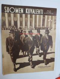 Suomen Kuvalehti 1957 nr 22, ilmestynyt 1.6.1957, sis. mm. seur. artikkelit / kuvat / mainokset; Kansikuva 