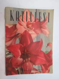 Kotiliesi 1957 nr 6 maaliskuu II, 15.3.1957, sis. mm. seur. artikkelit / kuvat / mainokset; Kieku ja Kaiku, Kastor, Osuuskassat, Vitapointe, Perheenemäntä -