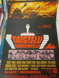 Taistelu Ardenneilla / Alget i Ardennerna - pääosissa Henry Fonda, Robert Shaw, Robert Ryan, Dana Andrews, Pier Angeli, Barbara Werle, George Montgomery, Ty