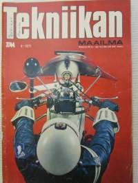 Tekniikan Maailma 1971 nr 2, sis. mm. seur. artikkelit / kuvat / mainokset; Ford GT 70, Koeajossa Mazda 1800, Apollo 14 kuuhun kuin kotiin, TM erikoistesti - Autot