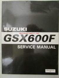 Suzuki GSX600F Service manual (part 99500-35070-01E) -huolto-ohjekirja