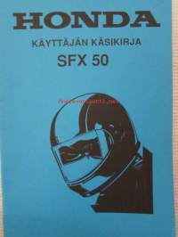 Honda SFX 50 -käyttäjän käsikirja