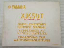 Yamaha XJ650 T Service Manual supplement