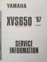 Yamaha XVS650 '97 (4VR-SE1) Service Information - Tehtaan alkuperäinen, huolto-ohjeita sis. sähkökaaviot (Ei huolto-ohjekirja)