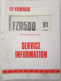 Yamaha FZR500 / FZR600(B) '91 (3HE-SE4)  Service Information - Tehtaan alkuperäinen, huolto-ohjeita sis. sähkökaaviot (Ei huolto-ohjekirja)