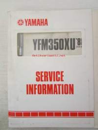 Yamaha YFM350OXU '88 (2XK-SE1)  Service Information - Tehtaan alkuperäinen, huolto-ohjeita sis. sähkökaaviot (Ei huolto-ohjekirja)