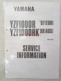 Yamaha YZF1000R '97(EUR) / YZF1000RK 98(AUS) (4SV-SE2) Service Information - Tehtaan alkuperäinen, huolto-ohjeita (Ei huolto-ohjekirja), avaamaton muovipakkaus