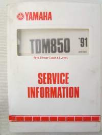 Yamaha TDM850 '91 (3VD-SE1)  Service Information - Tehtaan alkuperäinen huolto-ohjeita sis. sähkökaaviot (Ei huolto-ohjekirja)