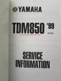 Yamaha TDM850 '99 (4TX-SE3)  Service Information - Tehtaan alkuperäinen huolto-ohjeita sis. sähkökaaviot (Ei huolto-ohjekirja)