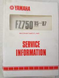 Yamaha FZ750 '85-'87 (1FN-SE3)  Service Information - Tehtaan alkuperäinen huolto-ohjeita sis. sähkökaaviot (Ei huolto-ohjekirja)