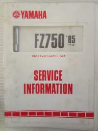 Yamaha FZ750 '85 (1FN-SE1)  Service Information - Tehtaan alkuperäinen huolto-ohjeita sis. sähkökaaviot (Ei huolto-ohjekirja)