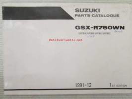 Suzuki GSX-R750 WN (GR7BA - GR7BB - GR7BC - GR7BD), Parts Catalogue -varaosaluettelo