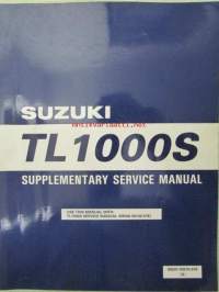 Suzuki TL1000S Supplementary Service Manual (99501-39270-01E) -korjaamokäsikirjan lisäosa