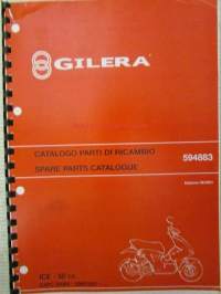 Gilera ICE 50 cc Catalogue of Spare Parts 594883 -varaosaluettelo, katso kuvista mallimerkintä tarkemmin