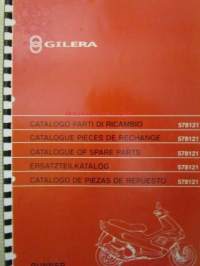 Gilera Runner Catalogue of Spare Parts 578121-varaosaluettelo, katso kuvista mallimerkintä tarkemmin