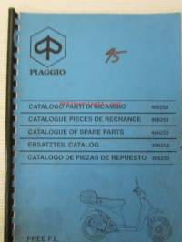 Piaggio Free F.L. Catalogue of Spare Parts 406253 -varaosaluettelo, katso mallit kuvista tarkemmin.