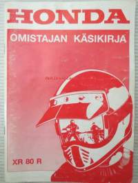 Honda XR 80 R -omistajan käsikirja, katso sisältö tarkemmin kuvista