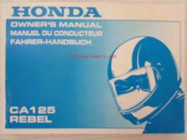 Honda CA 125 Rebel owner´s manual -omistajan käsikirja