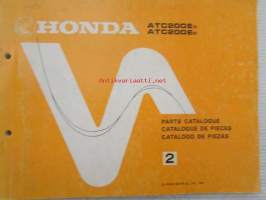 Honda ATC200Ec / ATC200Ed, Parts Cataloque 2 -varaosaluettelo, katso sisältö kuvista tarkemmin