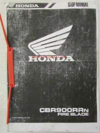 Honda CBR900RRn Fire Blade, Shop Manual -Korjaamokäsikirja, katso sisältö kuvista tarkemmin