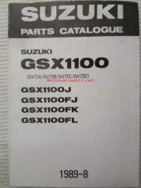 Suzuki GSX1100 (GV72A / GV72B / GV72C / GV72D) - GSX1100J, GSX1100FJ, GHSX1100FK, GSX1100FL, Parts Catalogue -varaosaluettelo