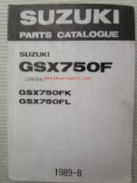 Suzuki GSX750F (GR78A) GSX750FK, GSX750FL, Parts Catalogue -varaosaluettelo
