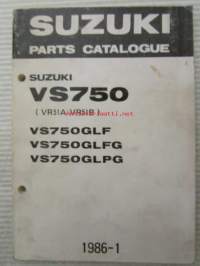 Suzuki VS750 (VR51A / VR51B) VS750GLF, VS750GLFG, VS750GLPG Parts Catalogue -varaosaluettelo