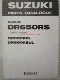 Suzuki DR650RS (SP21A / SP42B) DR650RSL, DR650RSUL Parts Catalogue -varaosaluettelo